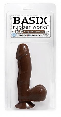Basix 6,5 Dong W-suction Cup Brown