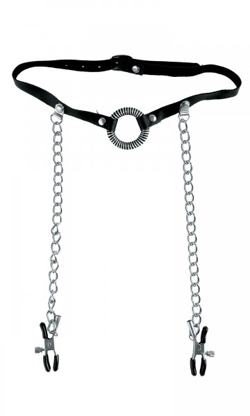 Fetish Fantasy Limited O Ring Ball Gag And Nipple Clamps