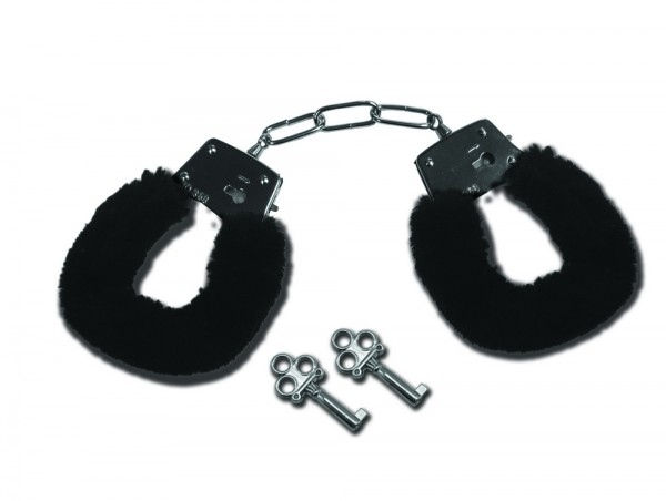 Sandm Furry Handcuffs Black